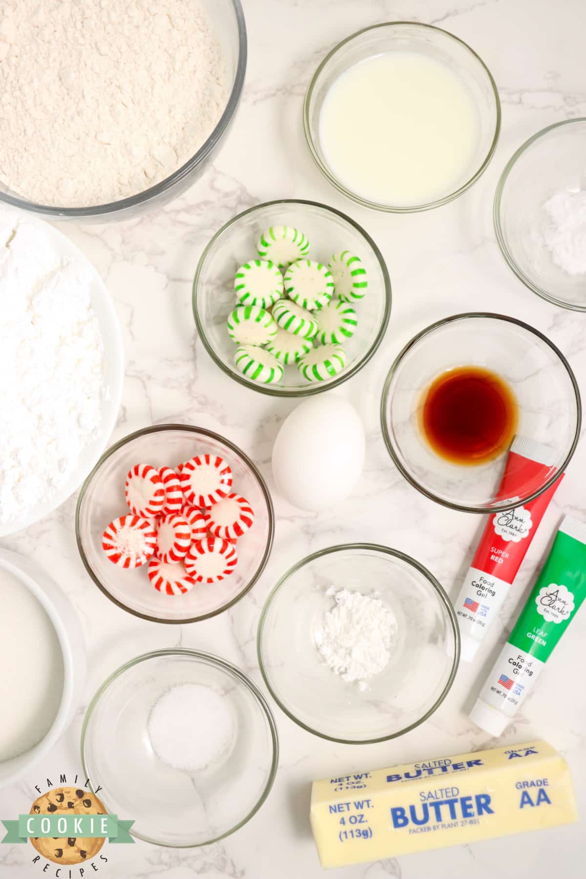 Ingredients in Christmas Sugar Cookies