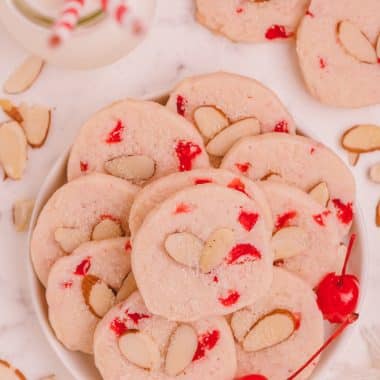 cherry shortbread cookies