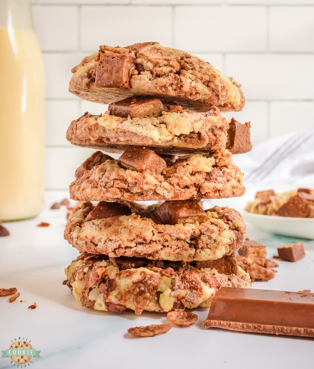 stack of Kit Kat cookies