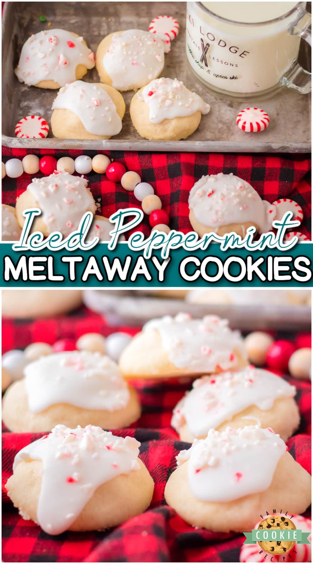 Peppermint Meltaways are a soft, delicate cookies with fantastic peppermint flavor! Made with a simple icing & topped with crushed peppermint, these meltaways are a festive holiday cookie!