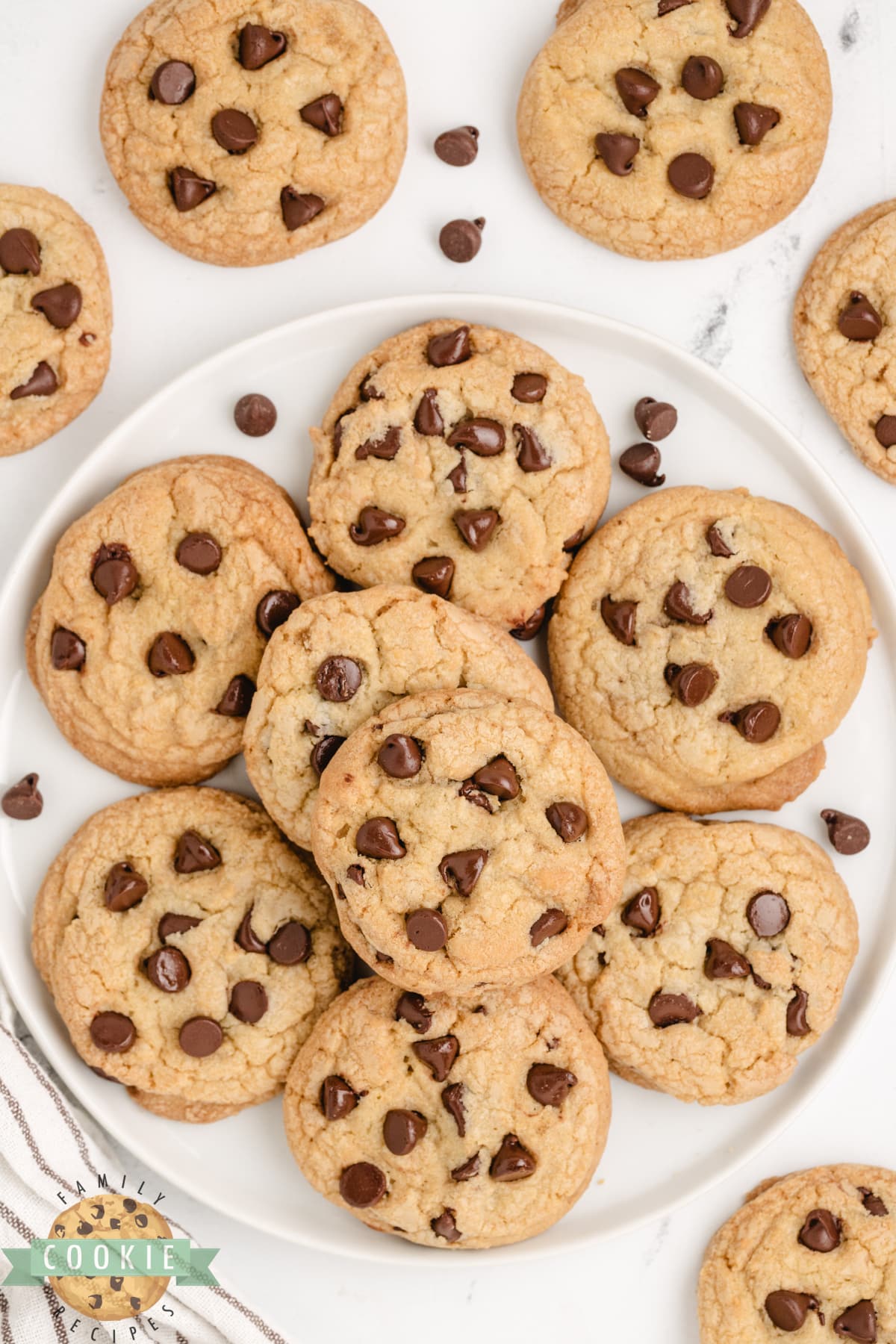 The best Chocolate Chip Cookies are soft, chewy, and easy to make too! After trying dozens of different chocolate chip cookie recipes, I decided that this one is the absolute best!