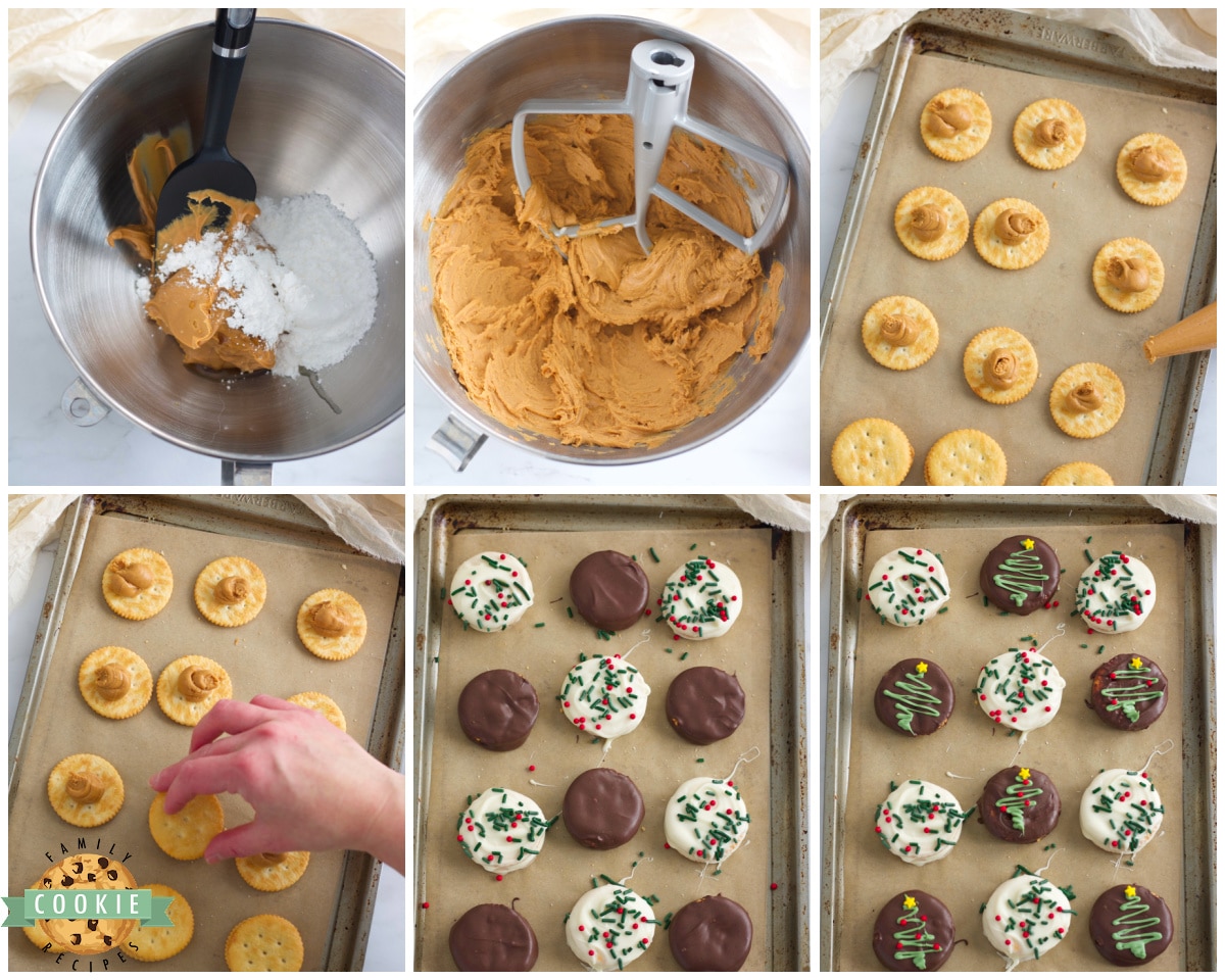 how to make chocolate covered Ritz cookies