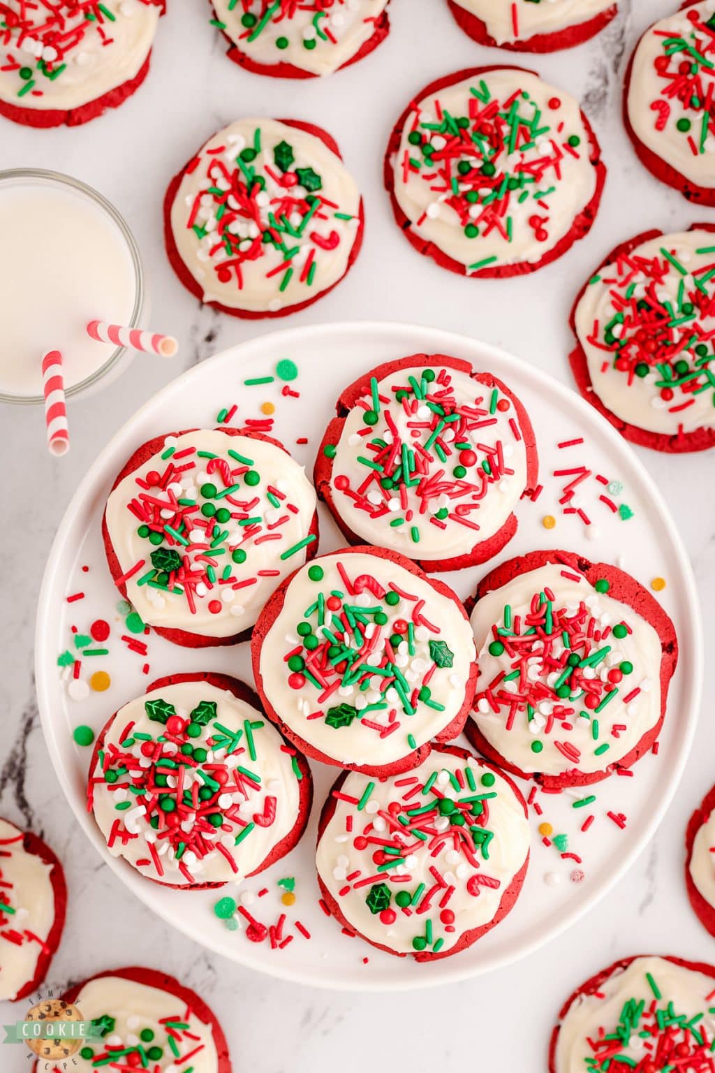 RED VELVET CHRISTMAS COOKIES - Family Cookie Recipes