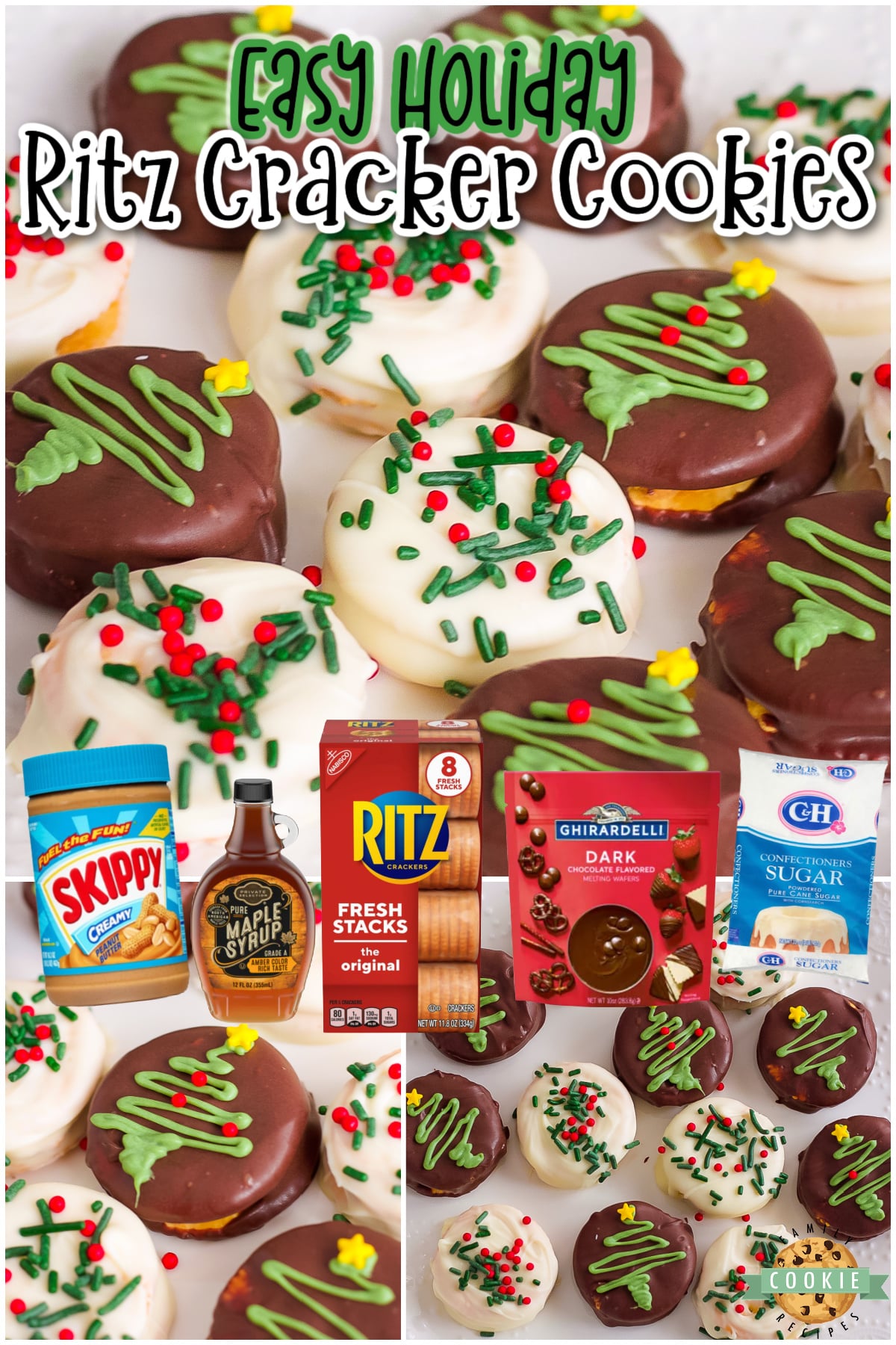 Chocolate Ritz Cracker Cookies are a simple but delicious Christmas staple! The perfect peanut butter Ritz addition to your cookie platters! 