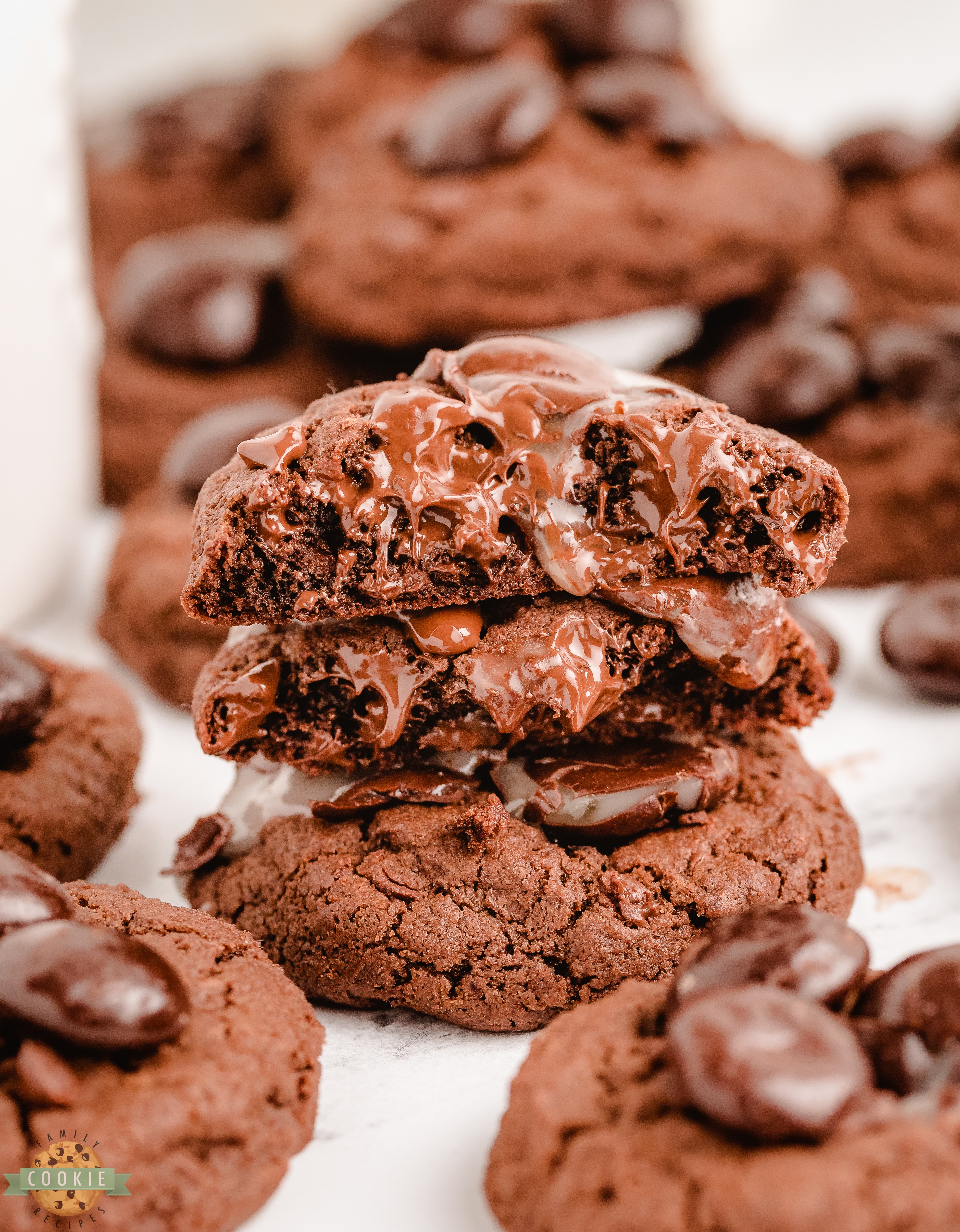 chocolate Junior Mint cookies