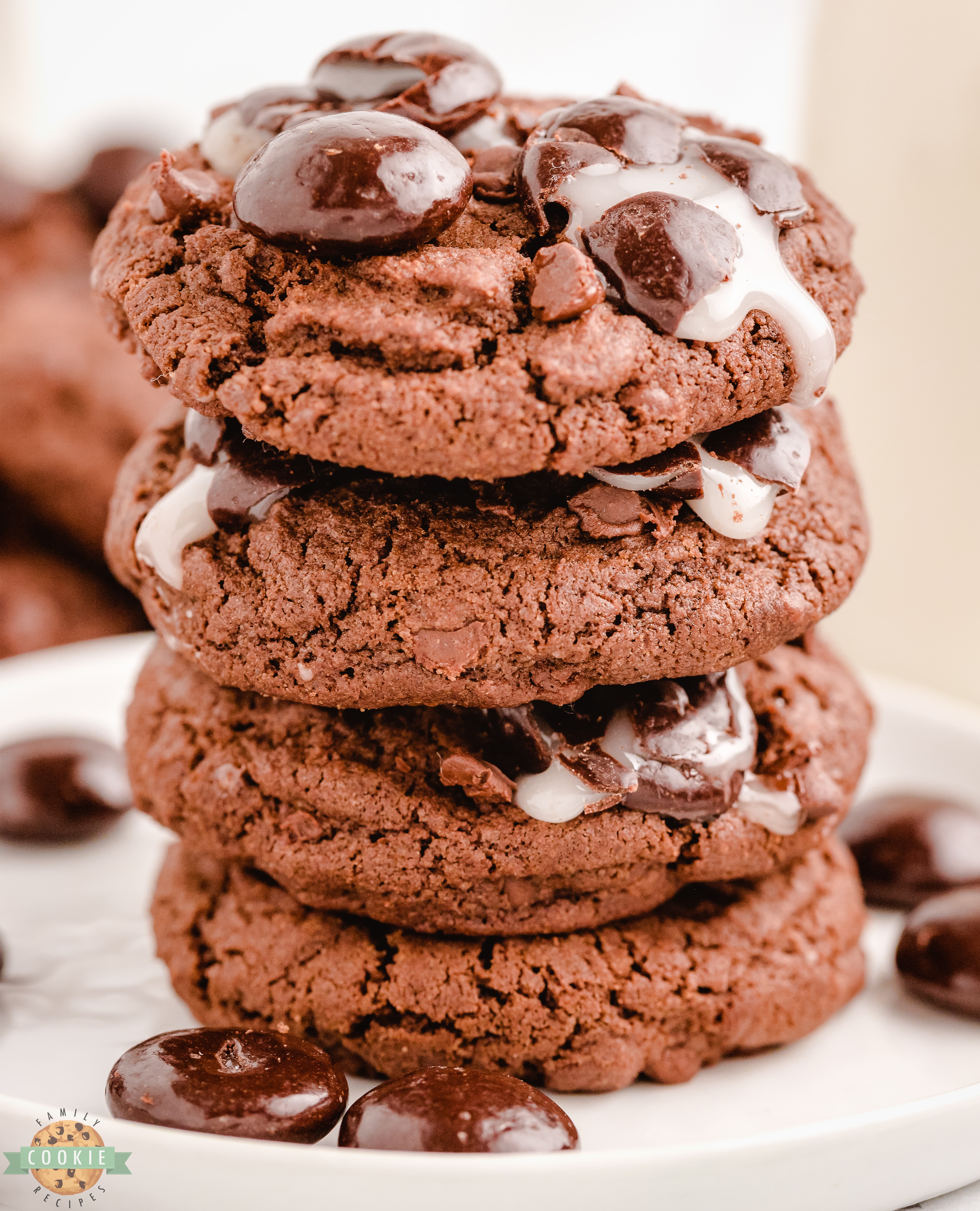 stack of Junior Mint Cookies