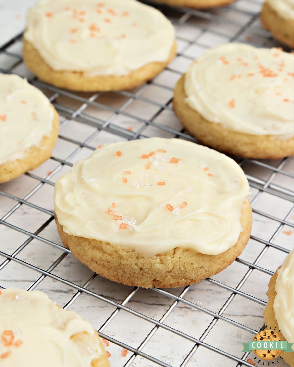 Frosted Orange Cookies