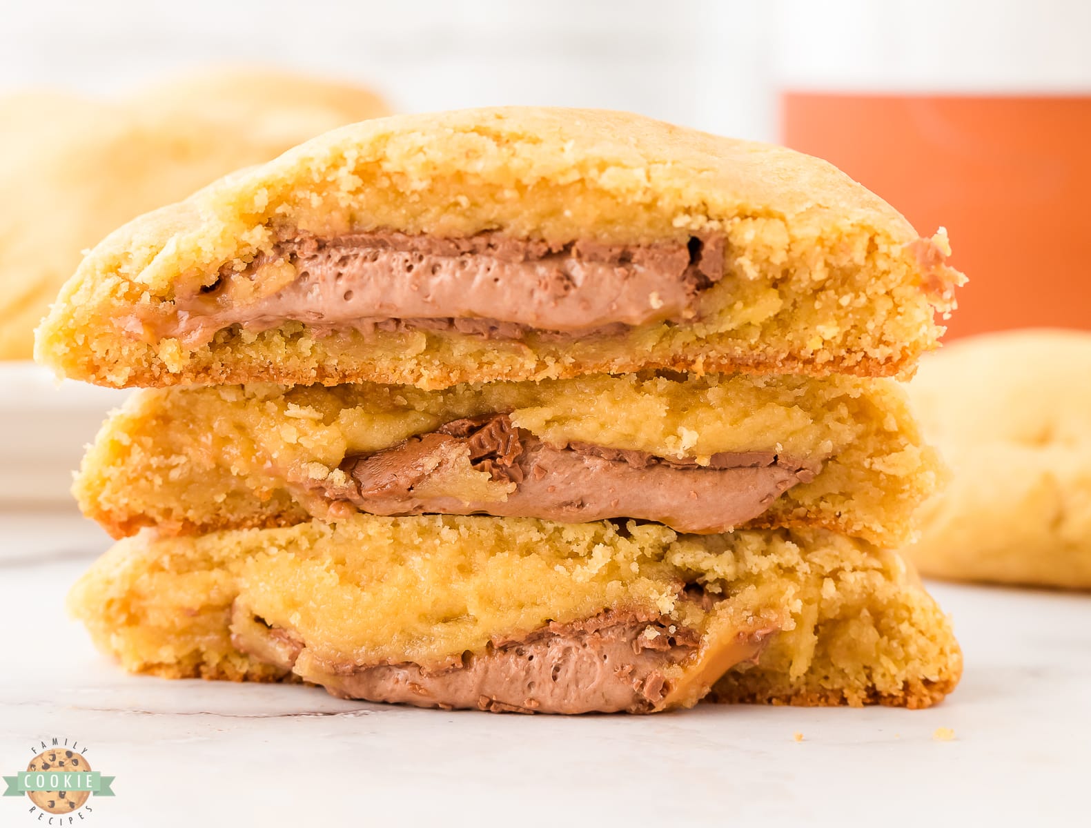 stuffed cookies with Milky Way candies