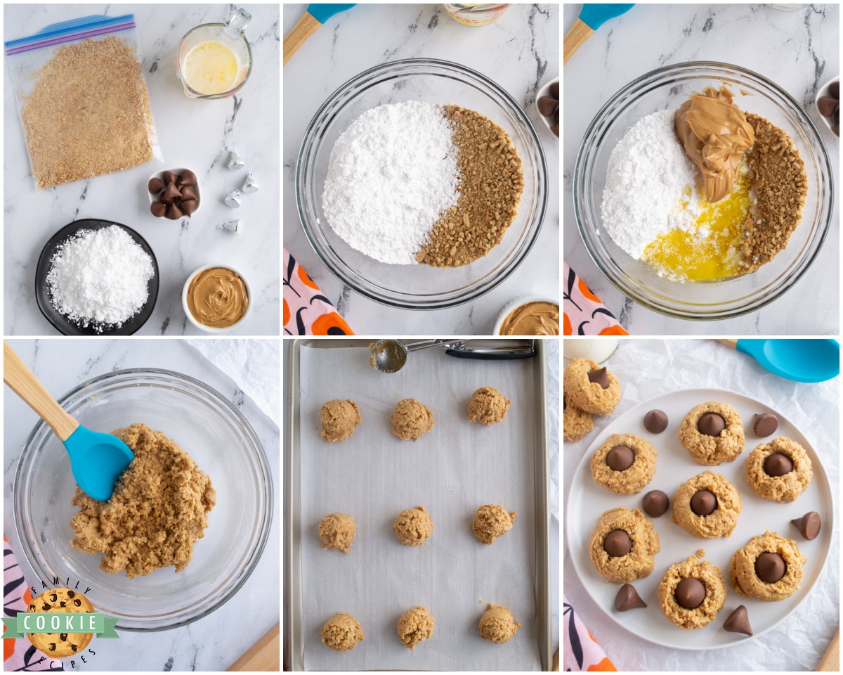 how to make no bake peanut butter blossom cookies at home