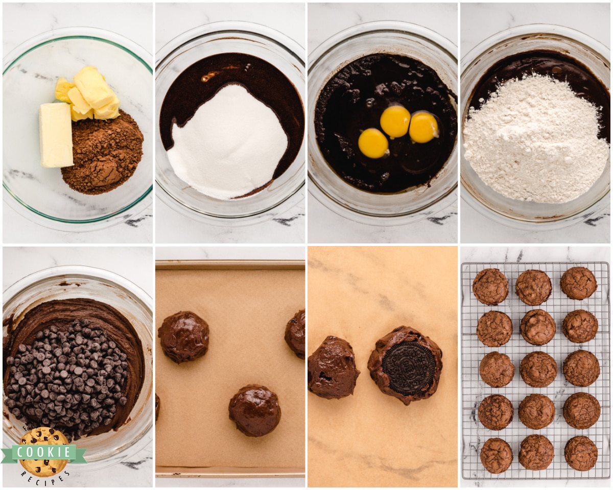 how to make Oreo brownie cookies