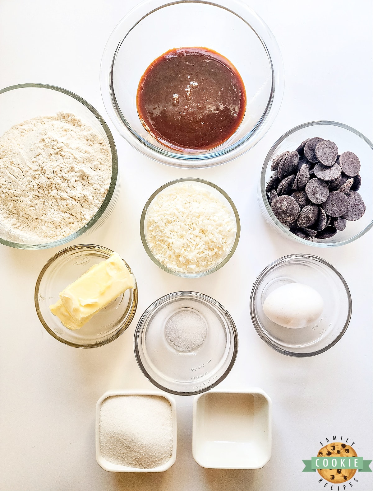 Ingredients in Copycat Samoa Cookies