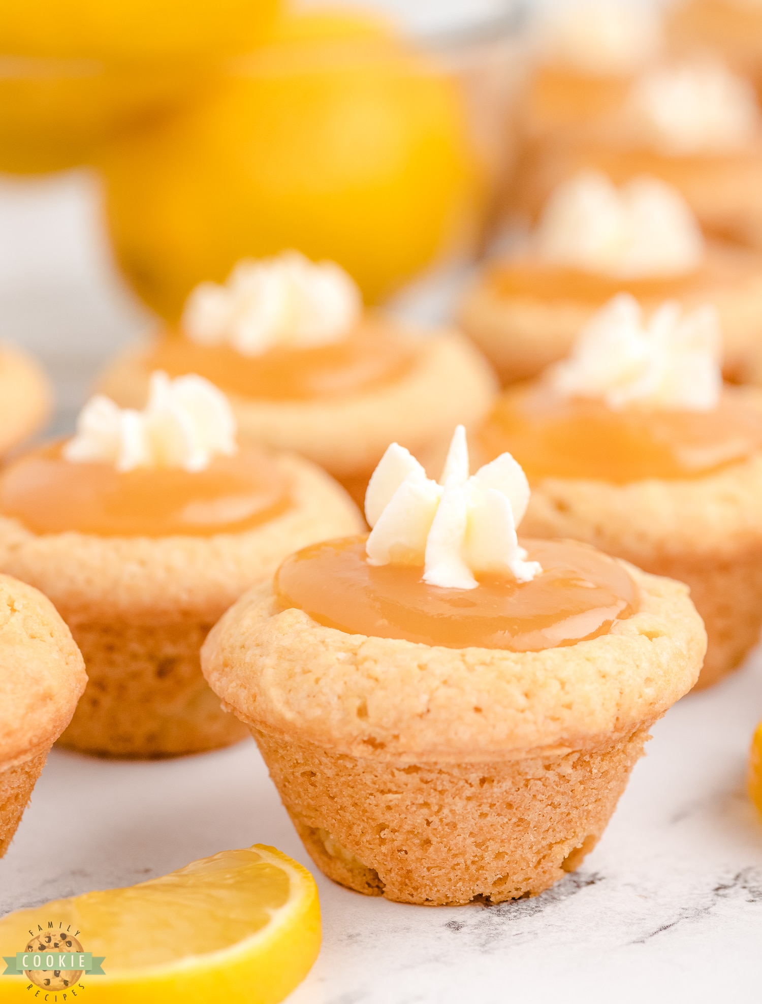 lemon curd cookie cups