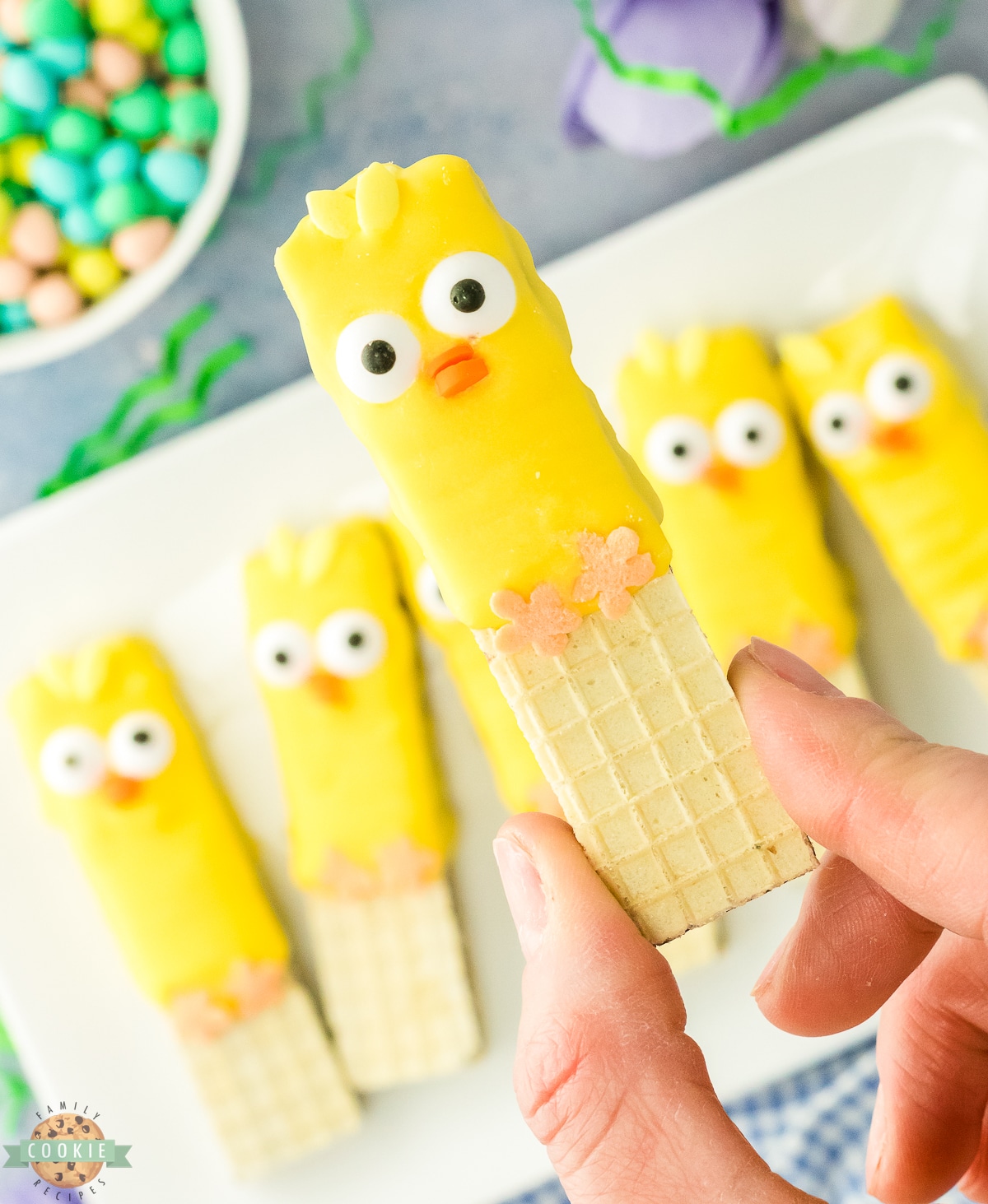 easy Easter chick cookies