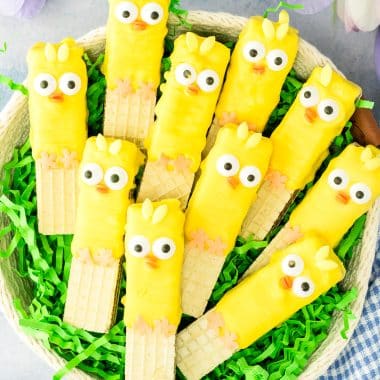 no bake Easter chick cookies