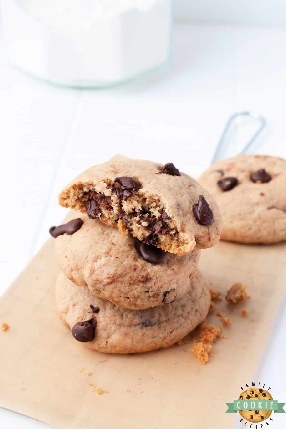 Nutella Stuffed Chocolate Chip Cookies take a classic chocolate chip cookie recipe to the next level. The only thing better than a chocolate chip cookie is one with Nutella in the middle! 