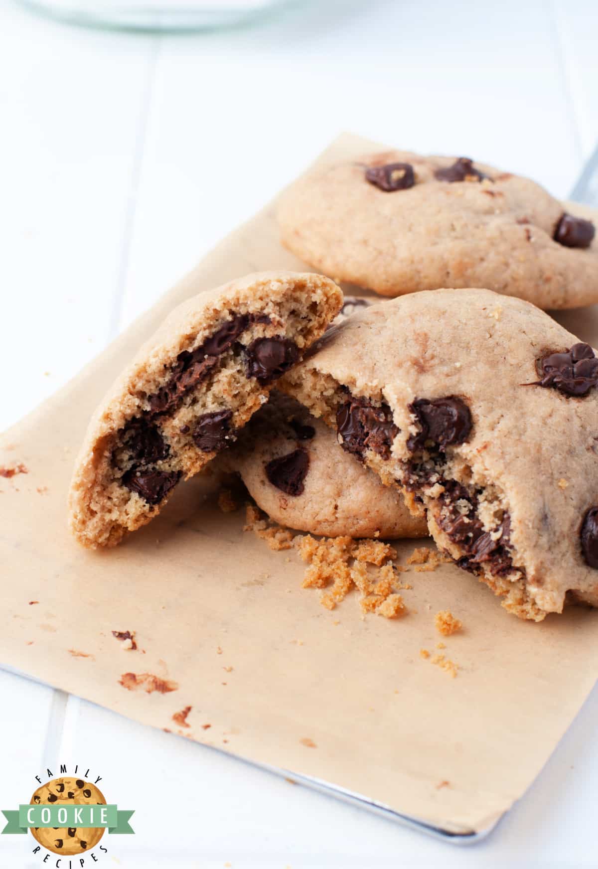 Chocolate Chip Cookies with Nutella in the middle