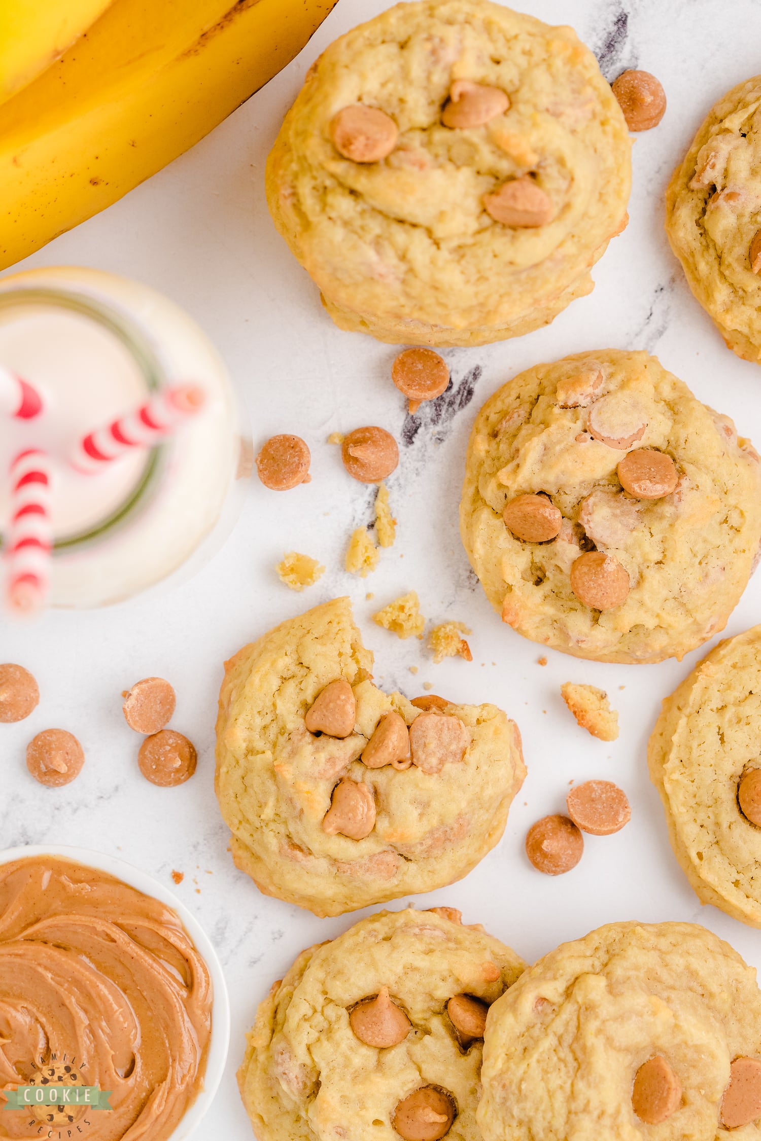 peanut butter banana pudding cookies