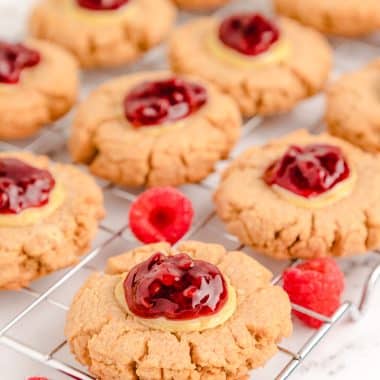 Raspberry Cheesecake Cookies