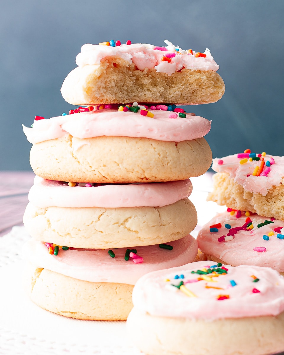 Frosted Cake Mix Sugar Cookies