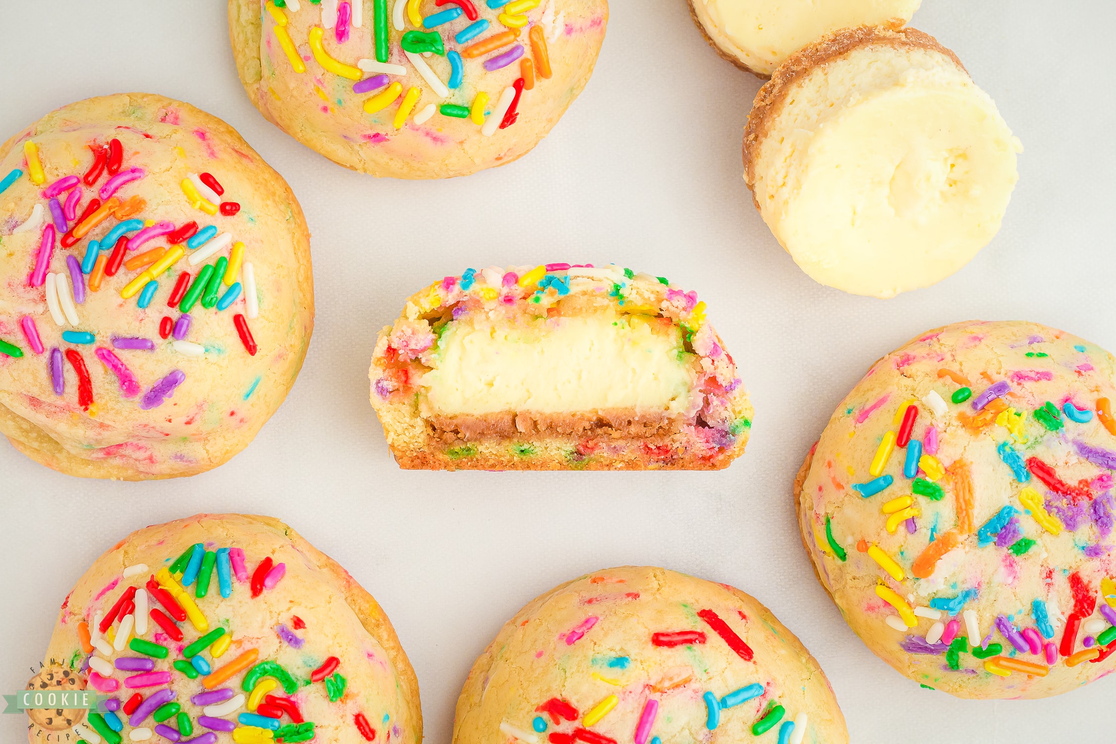 cheesecake stuffed inside a cookie