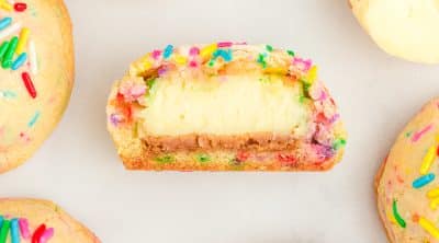 cheesecake stuffed birthday cookies