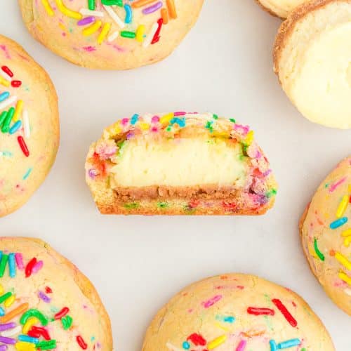 CHEESECAKE STUFFED FUNFETTI COOKIES Family Cookie Recipes