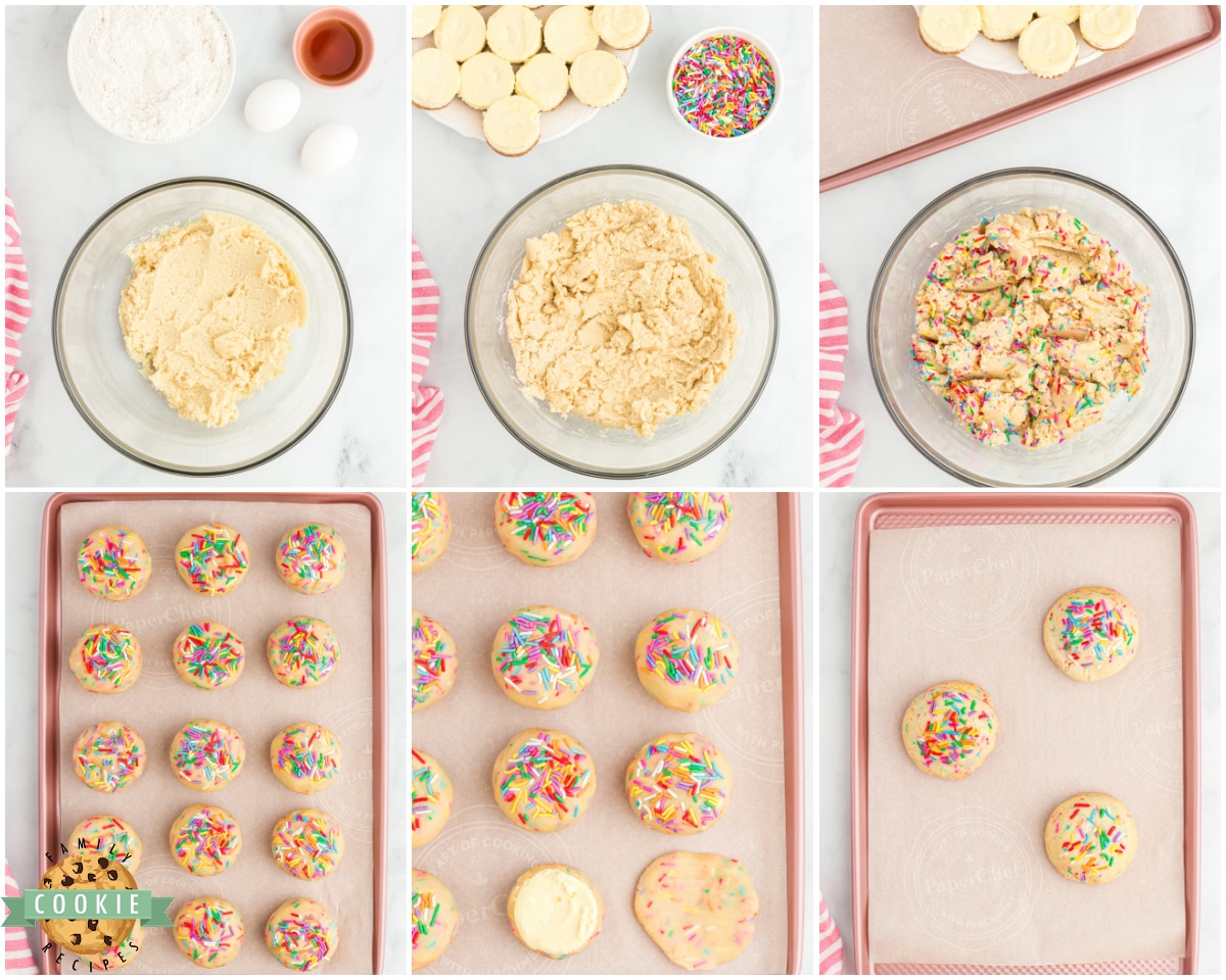 how to make cheesecake stuffed cookies