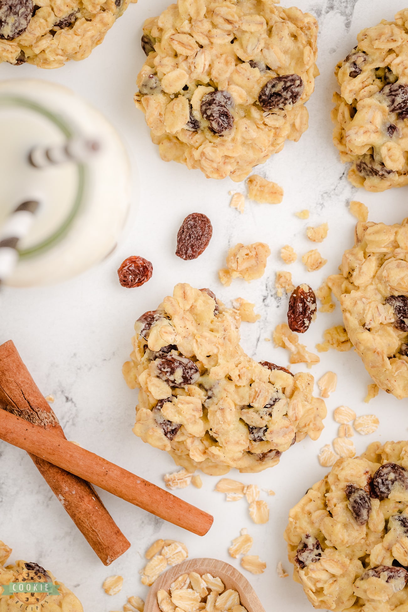 no bake cookies with oats and raisins