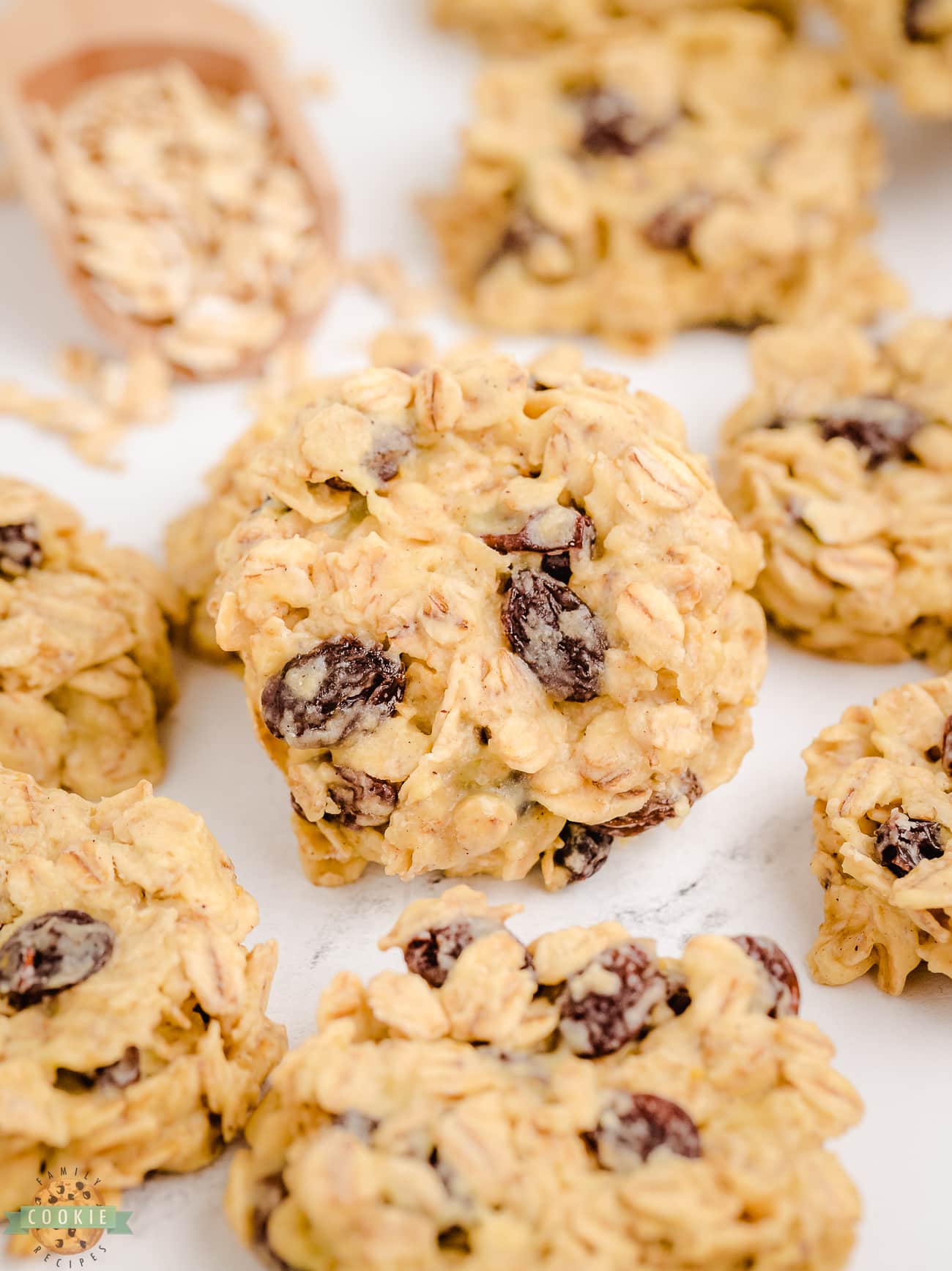 no bake oatmeal raisin cookies