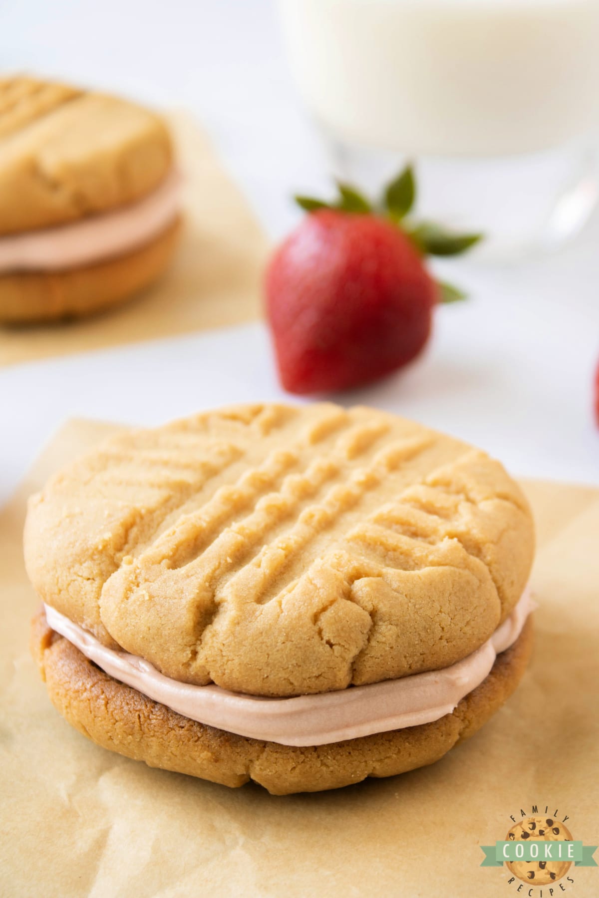 Peanut Butter and Jelly Cookie Sandwiches