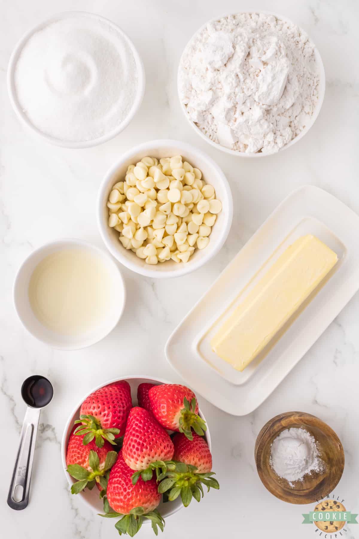 Ingredients in Strawberry Cookies