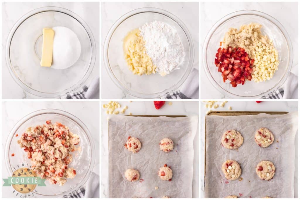 Step by step instructions on how to make Strawberry Cookies