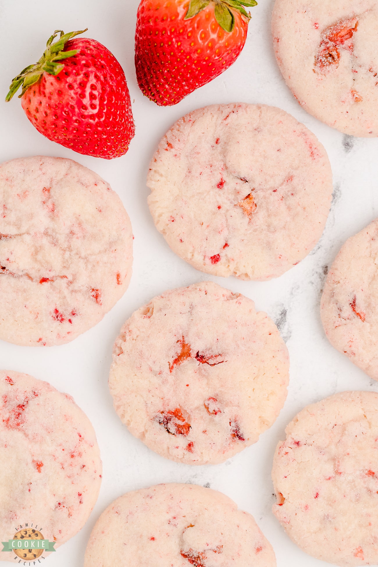 STRAWBERRY CREAM CHEESE SUGAR COOKIES Family Cookie Recipes   Strawberry Cream Cheese Cookies 24 