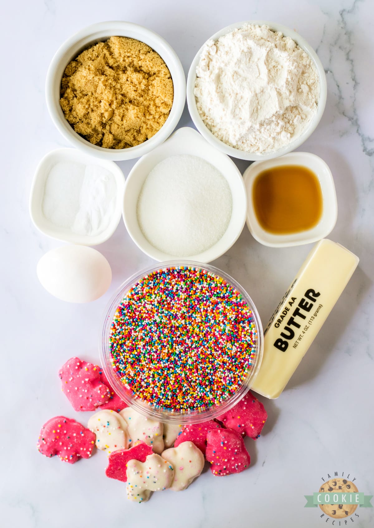 Ingredients in Circus Animal Sugar Cookies