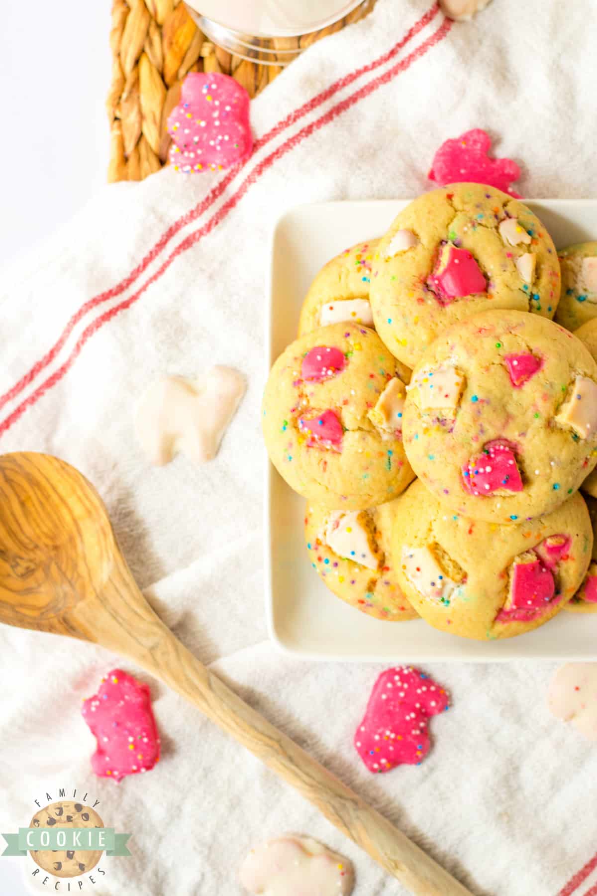 Cookies made with frosted animal cookies