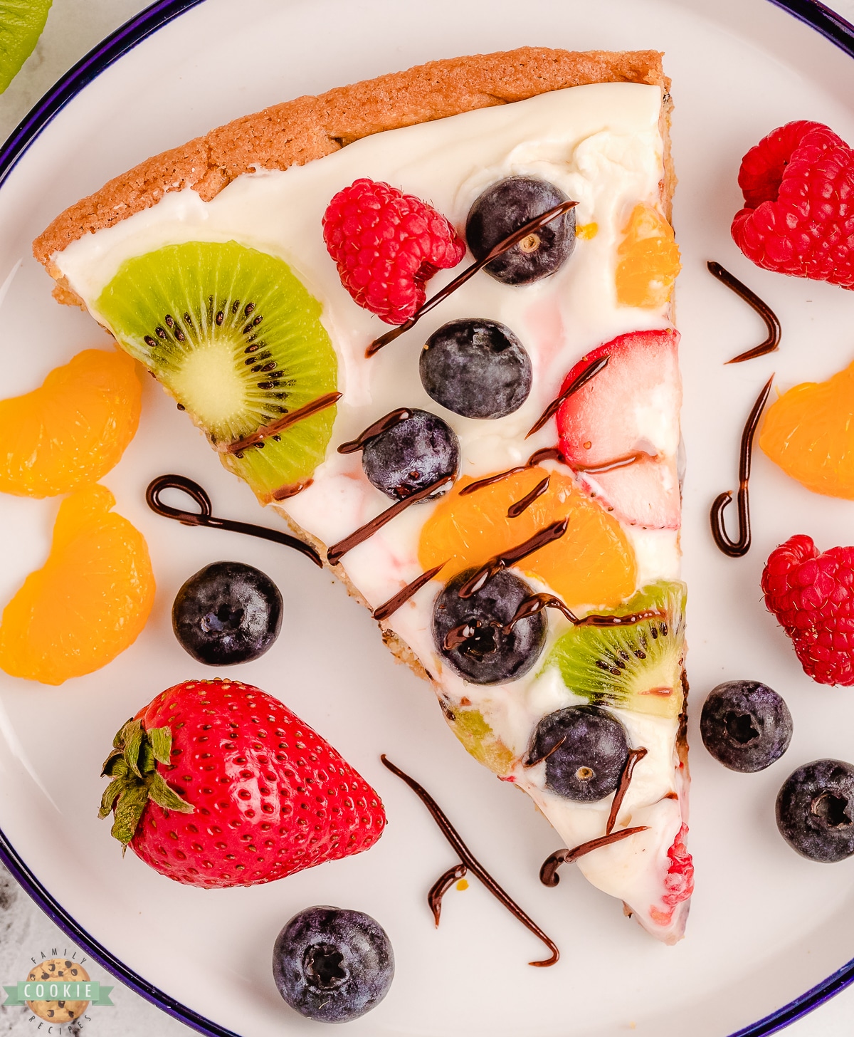 fruit pizza cookie dough