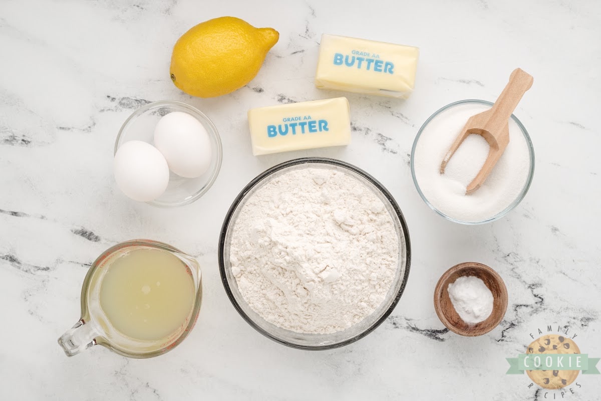 Ingredients in Easy Lemonade Cookies