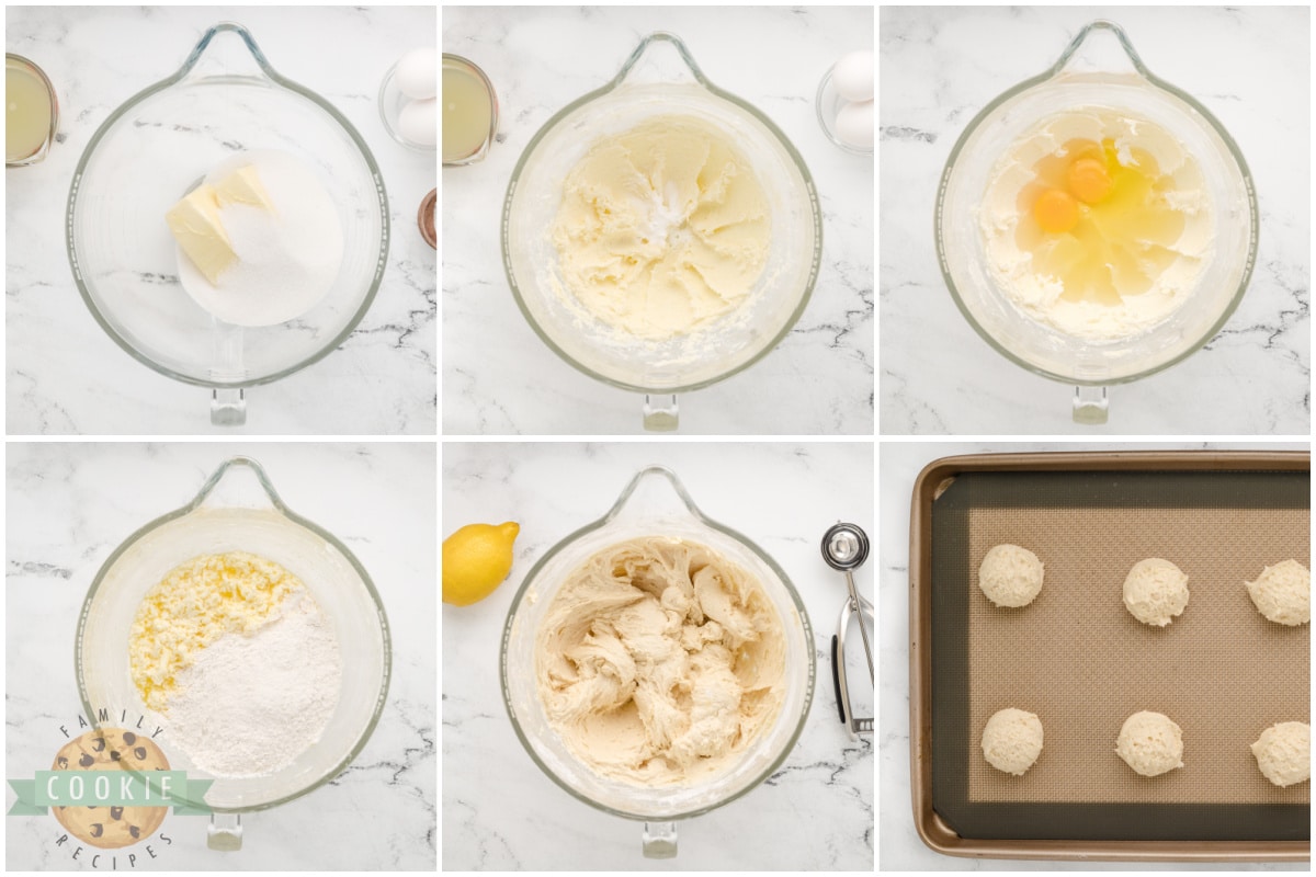 Step by step instructions on how to make Easy Lemonade Cookies