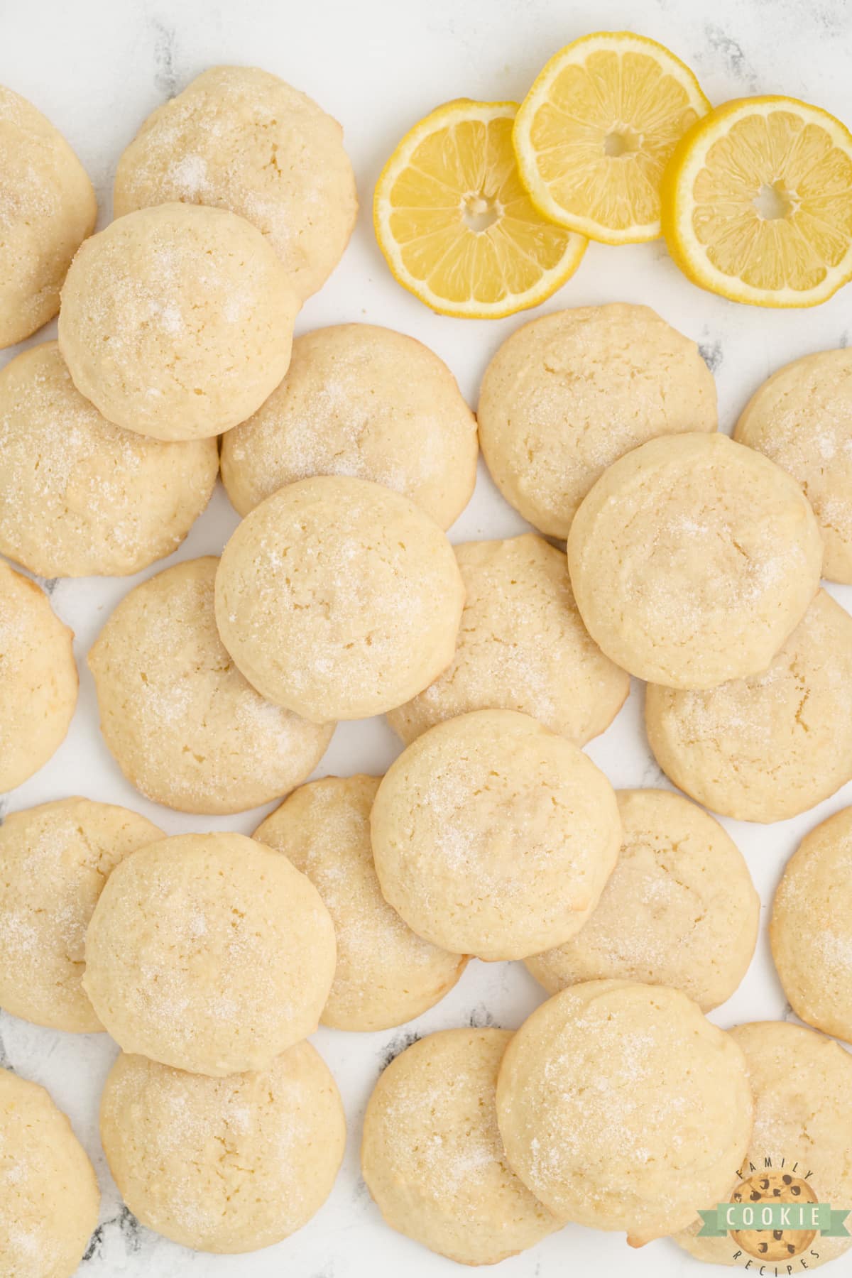 Simple lemon cookies made with 6 ingredients