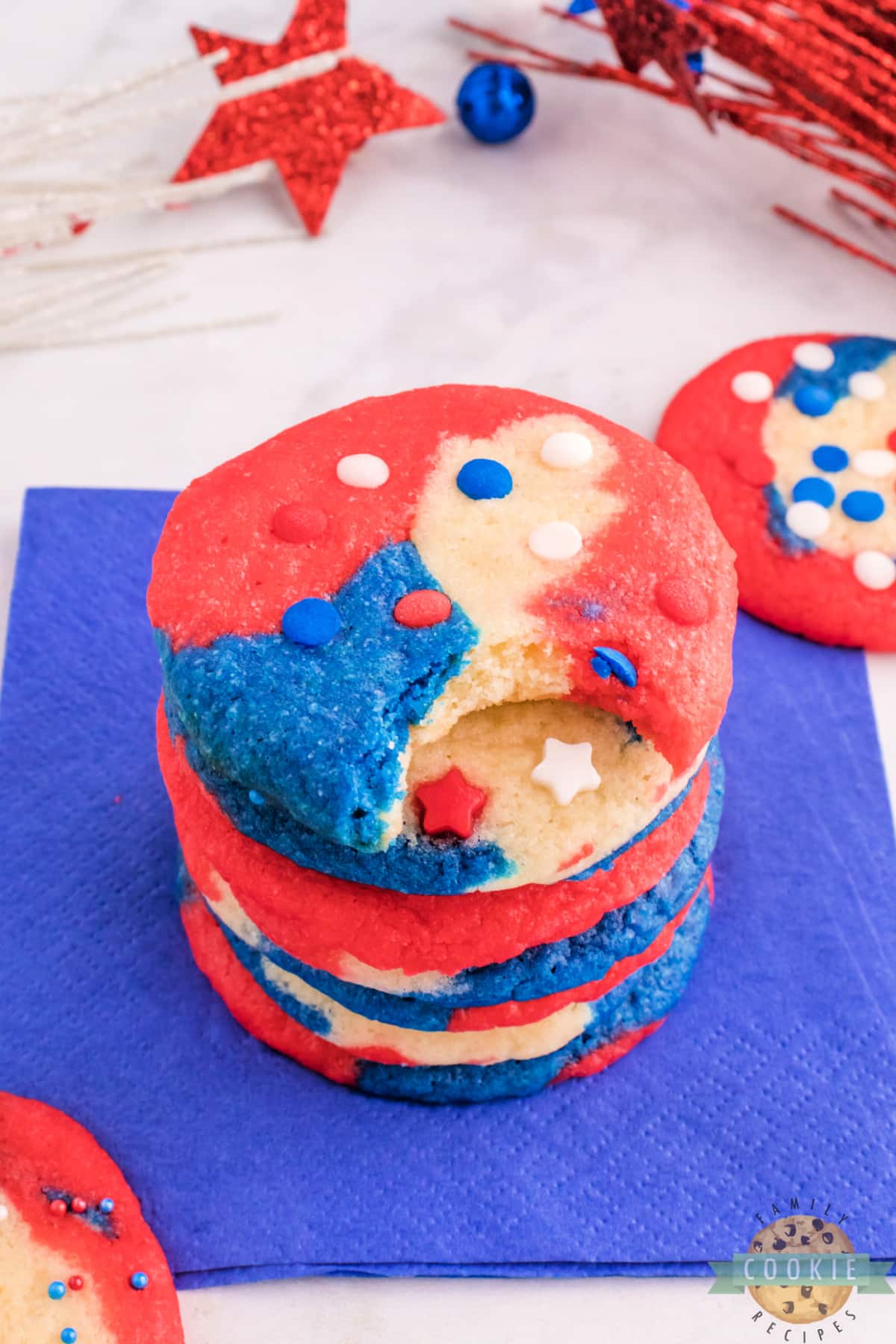 4th of July sugar cookies