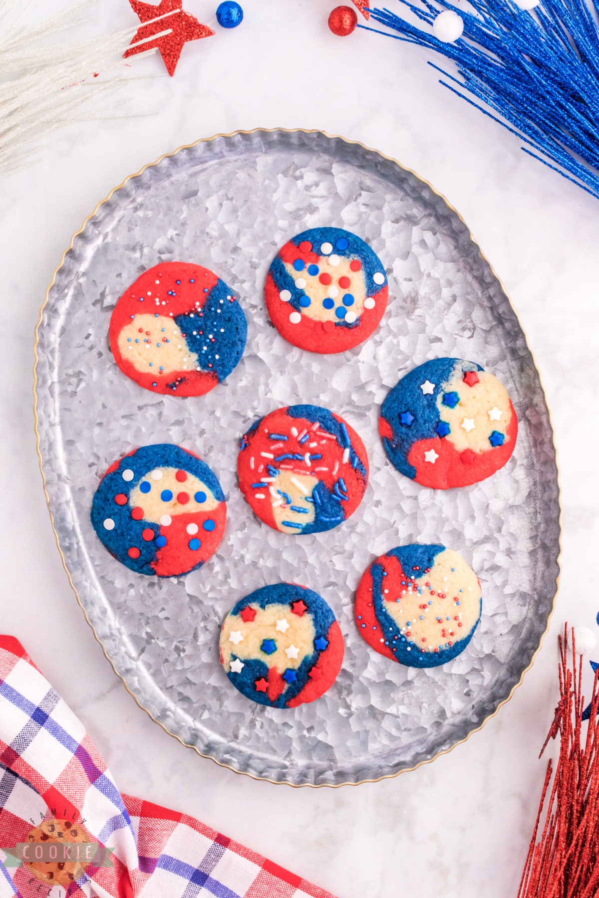 4th of July sugar cookies