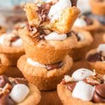 rocky road cookie cups
