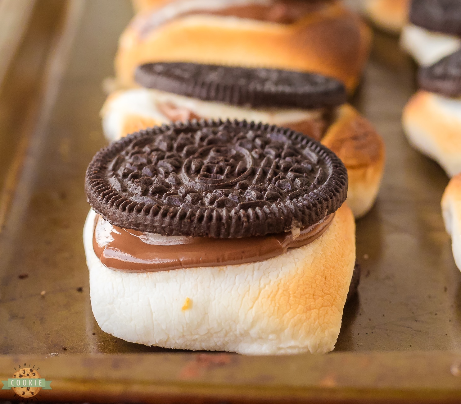 oreos made into smores