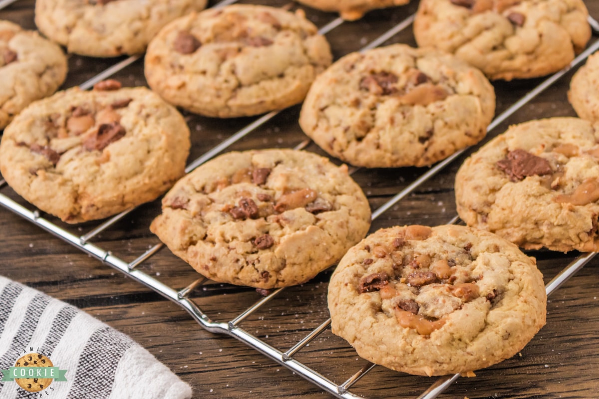 Cookies with toffee bits