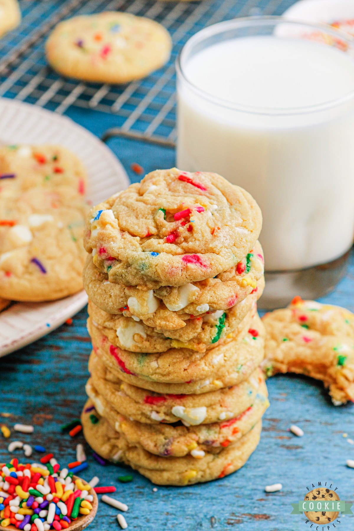 Funfetti pudding cookies