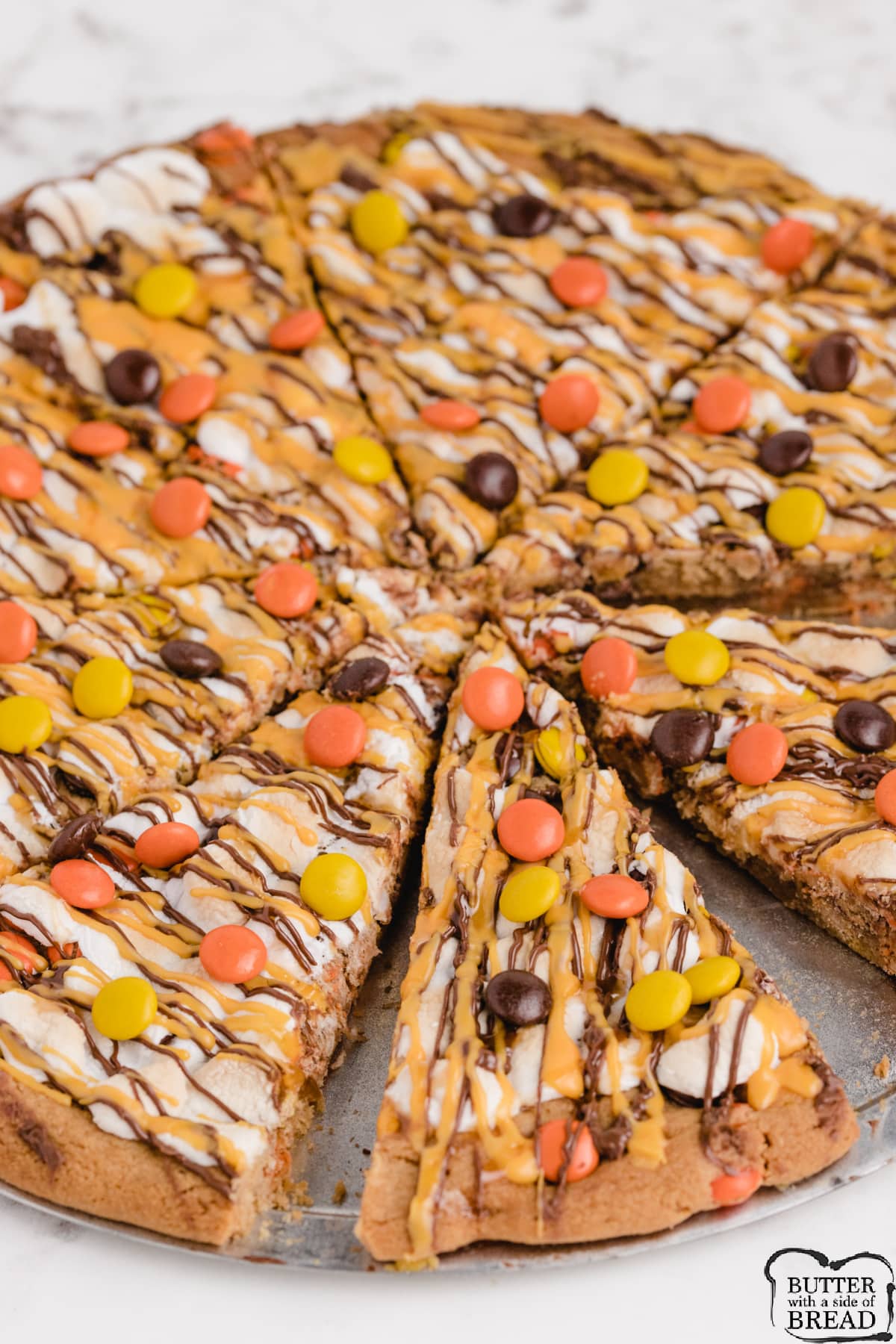 Halloween Peanut Butter Pizza