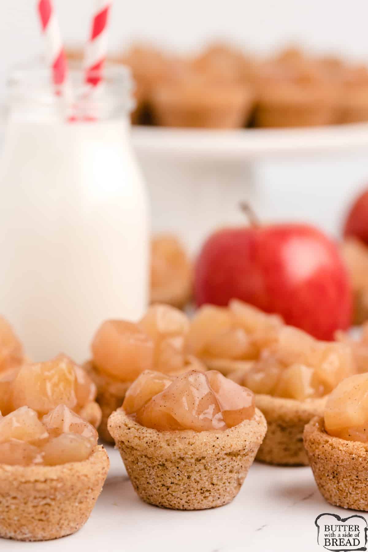 Snickerdoodle Apple Pie Cookie Cups.