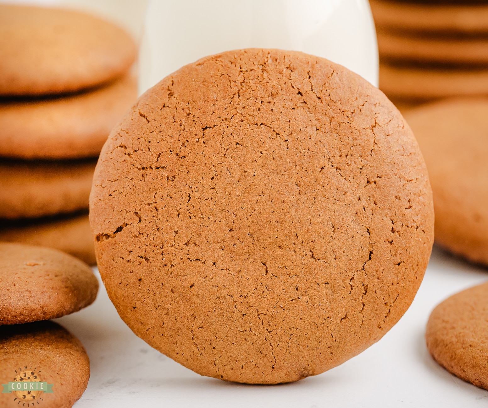 molasses cookie with milk