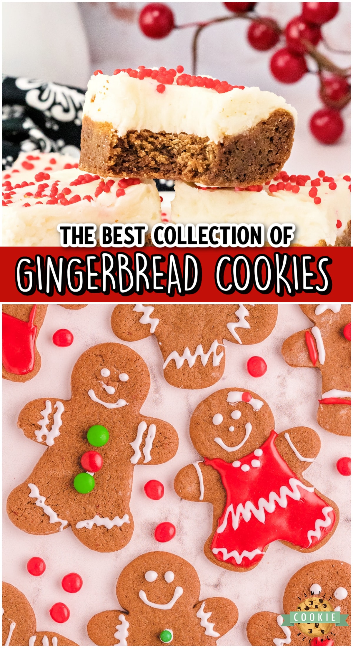 Gingerbread cookies are absolutely delicious during the holiday season! Over the years, we have created some absolutely amazing gingerbread cookie recipes. Each gingerbread cookie is a little bit different, but all of these cookie recipes are perfect for the holidays!