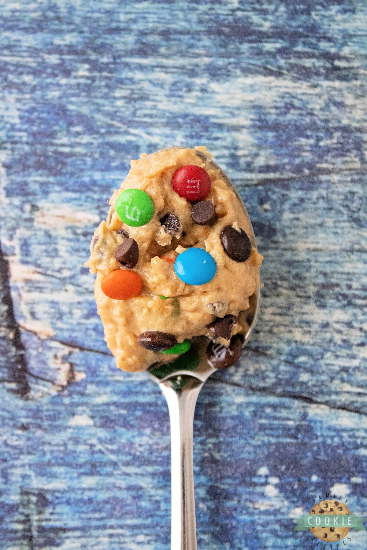 Spoonful of edible cookie dough